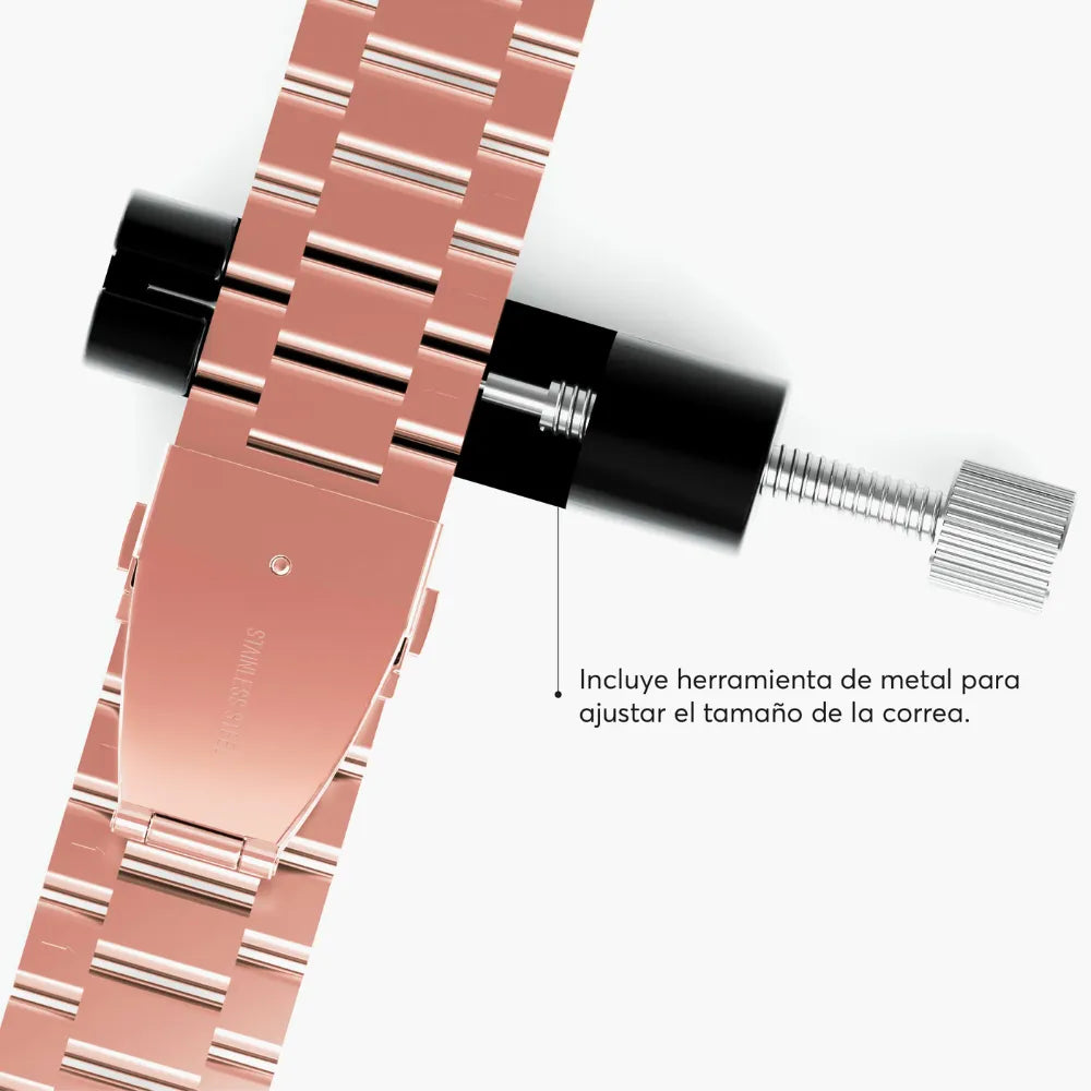 Correa_en_acero_inoxidable_ClassicLoop_NCO_para_Watch_Oro_rosa_posicion_7_iShop_Colombia