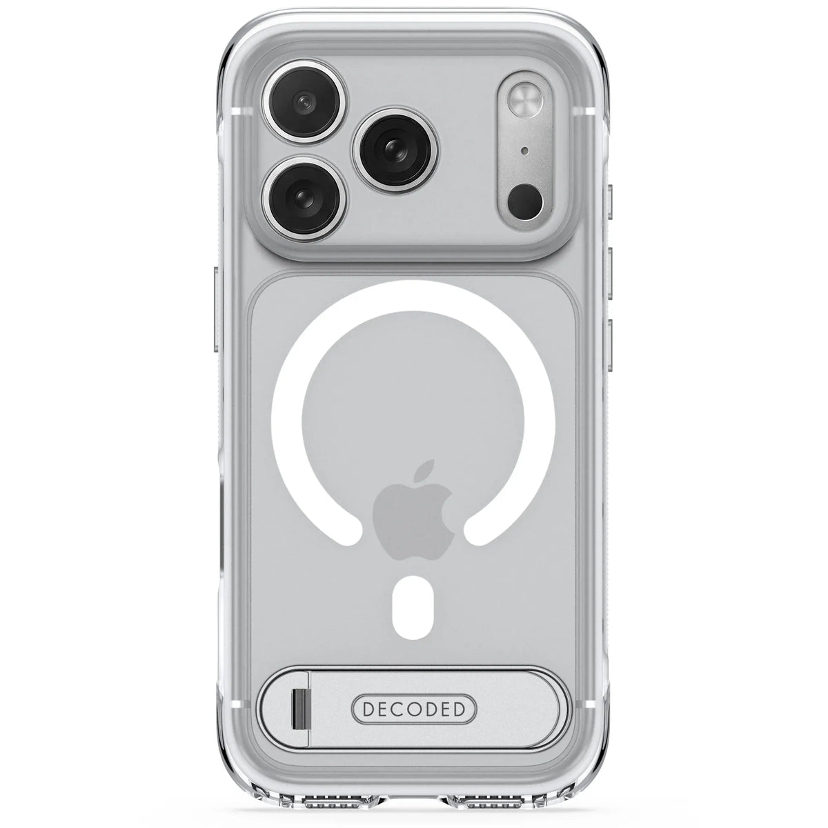 Case Decoded Hybrid Antimicrobial con MagSafe KS para iPhone 18/17 Pro Max - Transparente