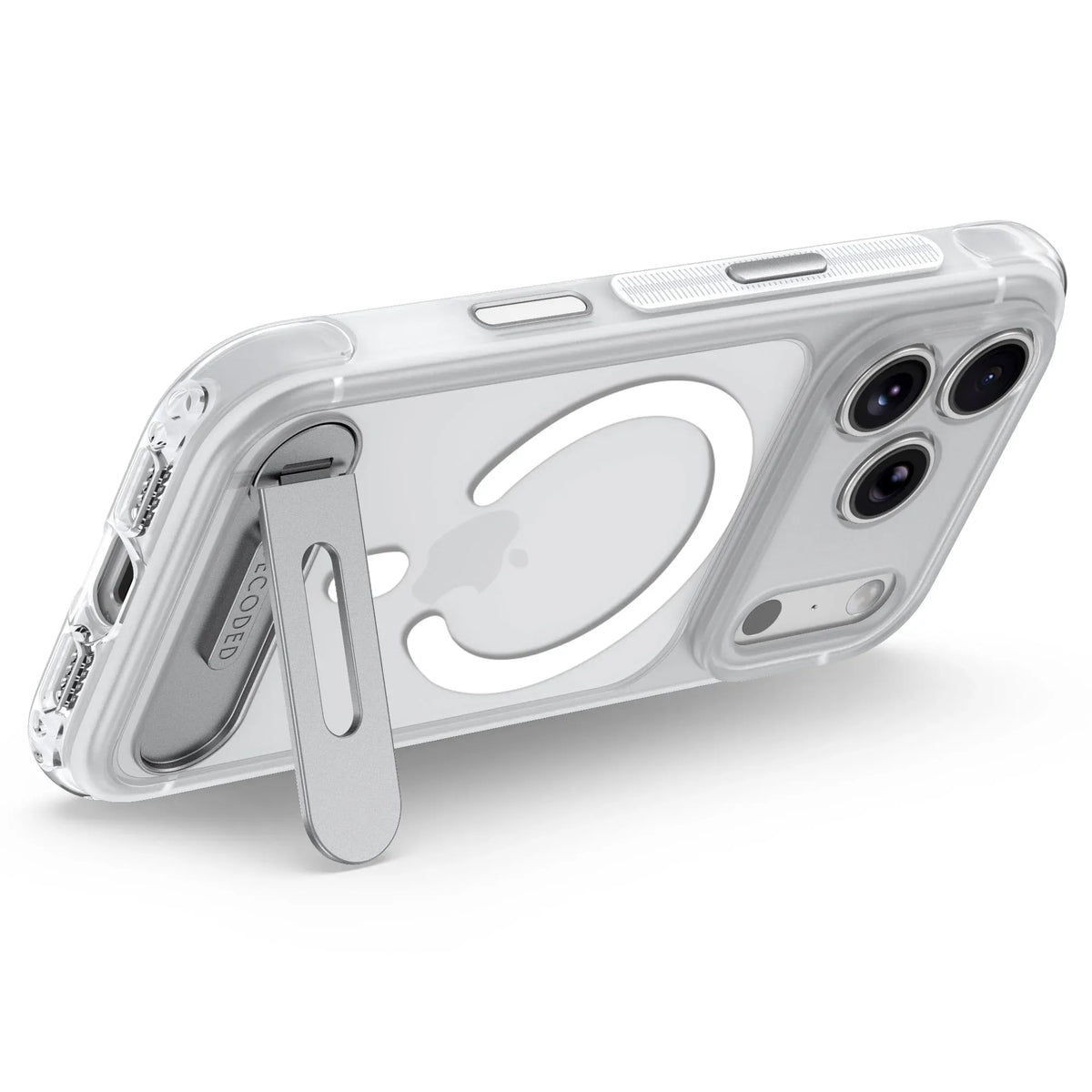 Case Decoded Hybrid Antimicrobial con MagSafe KS para iPhone 18/17 Pro Max - Transparente