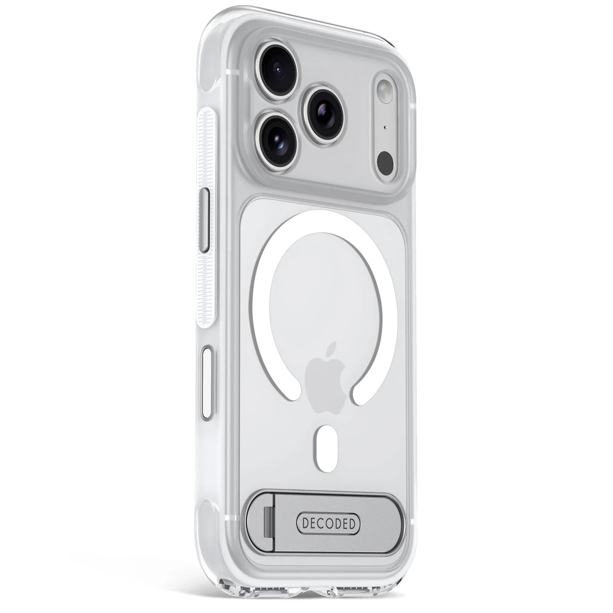 Case Decoded Hybrid Antimicrobial con MagSafe KS para iPhone 18/17 Pro Max - Transparente