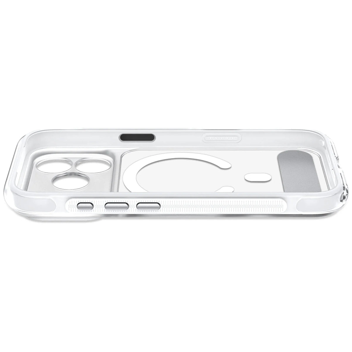 Case Decoded Hybrid Antimicrobial con MagSafe KS para iPhone 18/17 Pro Max - Transparente