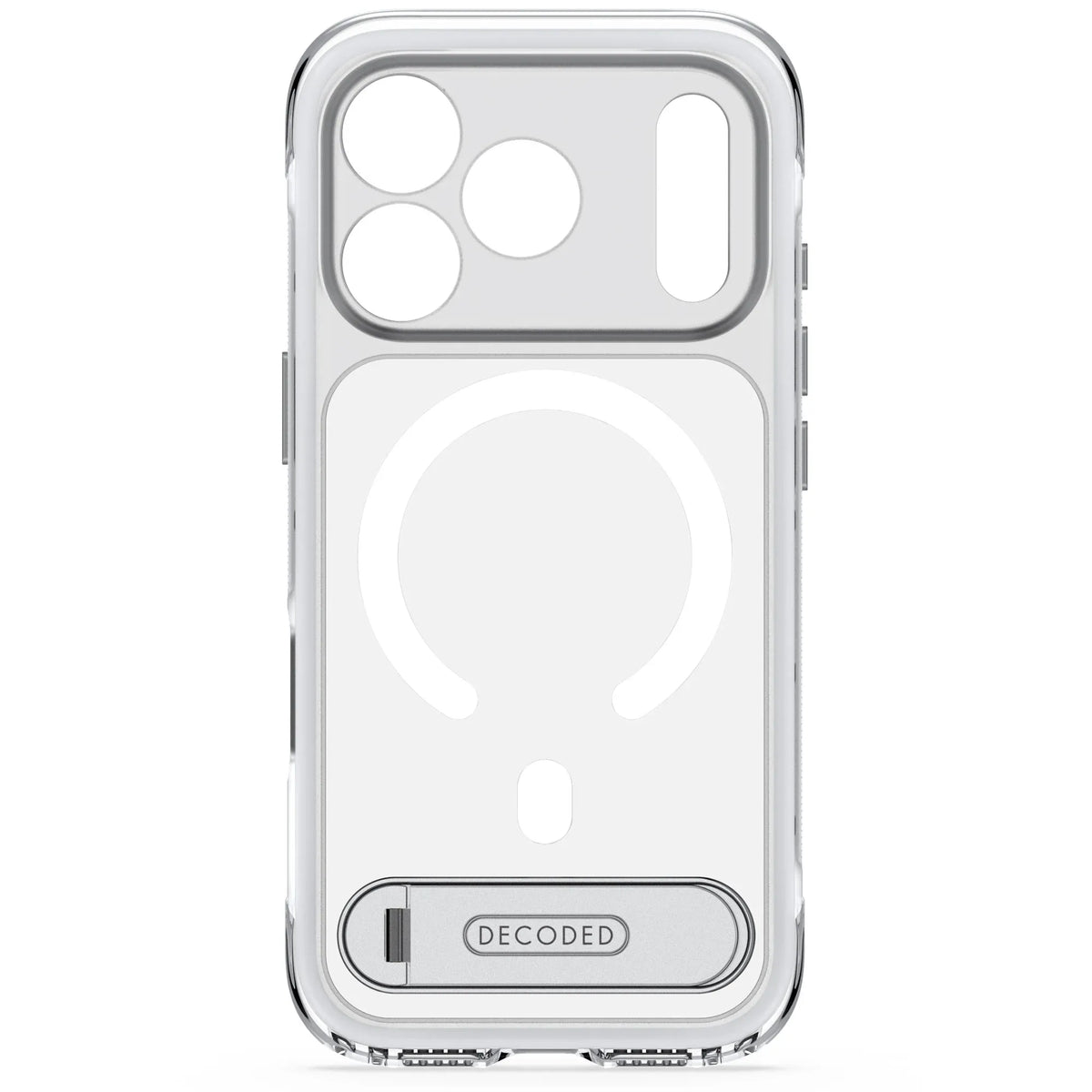 Case Decoded Hybrid Antimicrobial con MagSafe KS para iPhone 18/17 Pro Max - Transparente