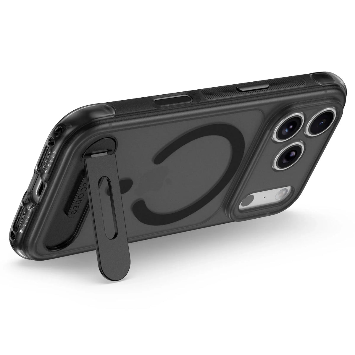 Case Decoded Hybrid Antimicrobial con MagSafe KS para iPhone 18/17 Pro Max - Negro