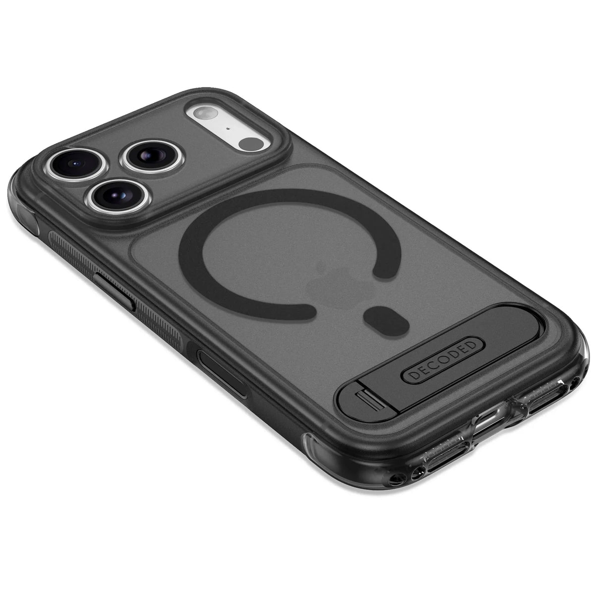 Case Decoded Hybrid Antimicrobial con MagSafe KS para iPhone 18/17 Pro - Negro