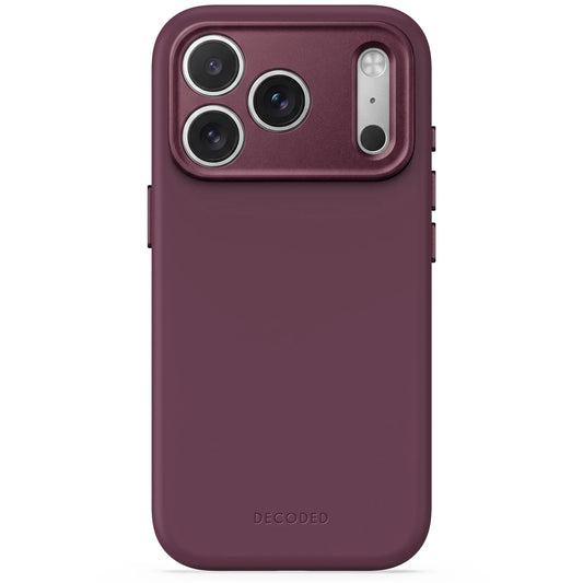 Case Decoded Silicone Antimicrobial con MagSafe para iPhone 18/17 Pro Max - Vino Tinto