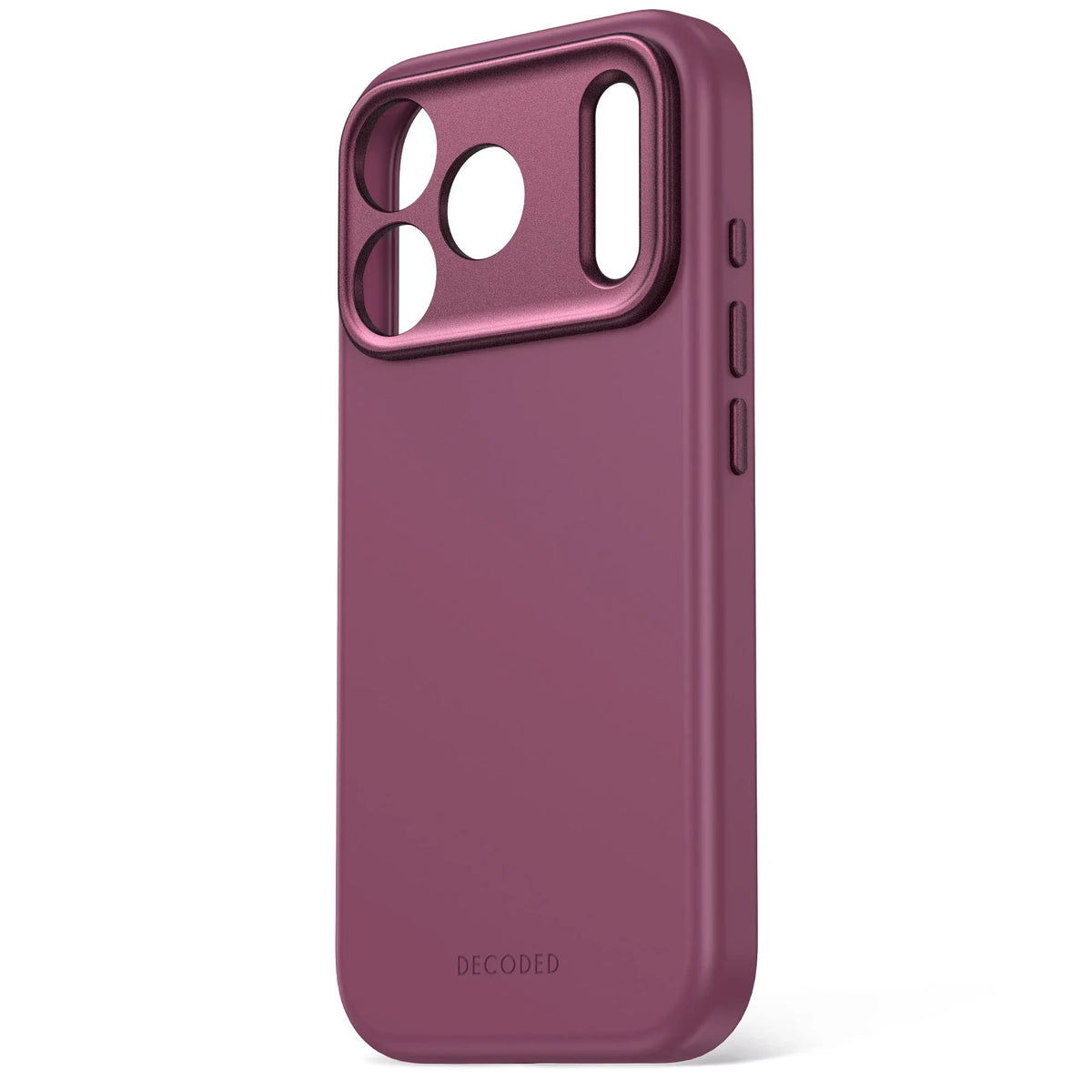 Case Decoded Silicone Antimicrobial con MagSafe para iPhone 18/17 Pro - Vino Tinto