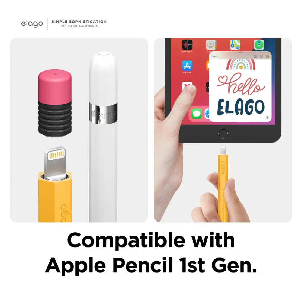 Estuche ELAGO para Apple pencil 1 - Amarillo