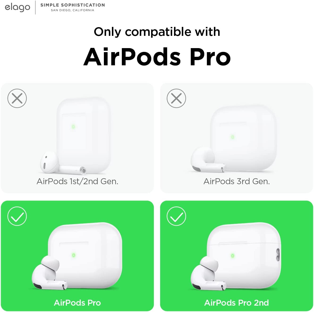 Protector de polvo ELAGO para Airpods Pro - Oro rosa