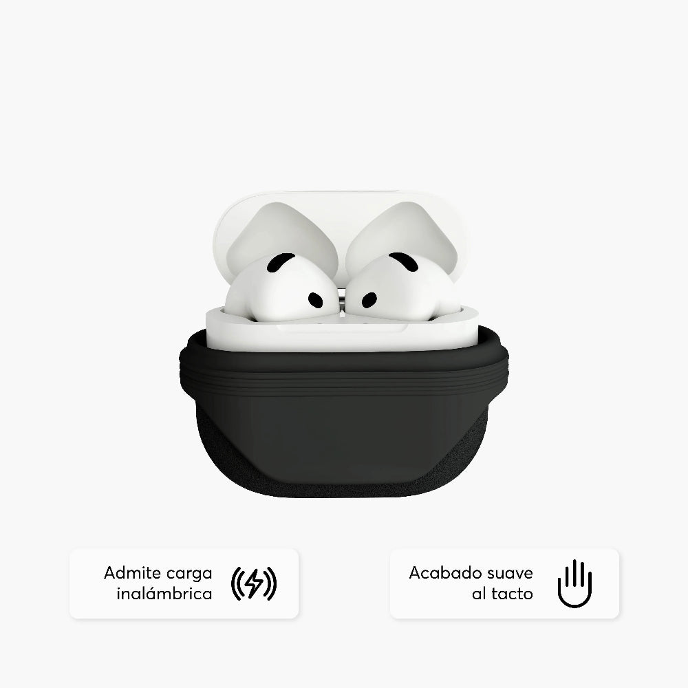 Case NCO SiliconeGuard para Airpods 4 - Negro
