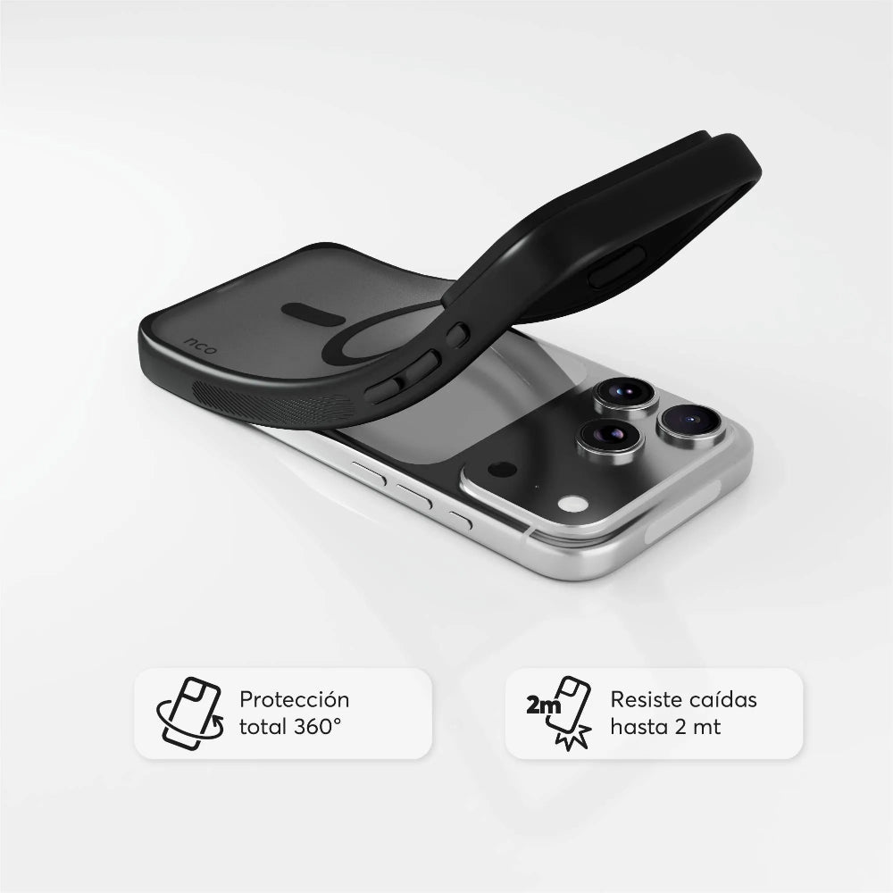 Case NCO SafeCase Lite con MagSafe para iPhone 17 Pro - Negro