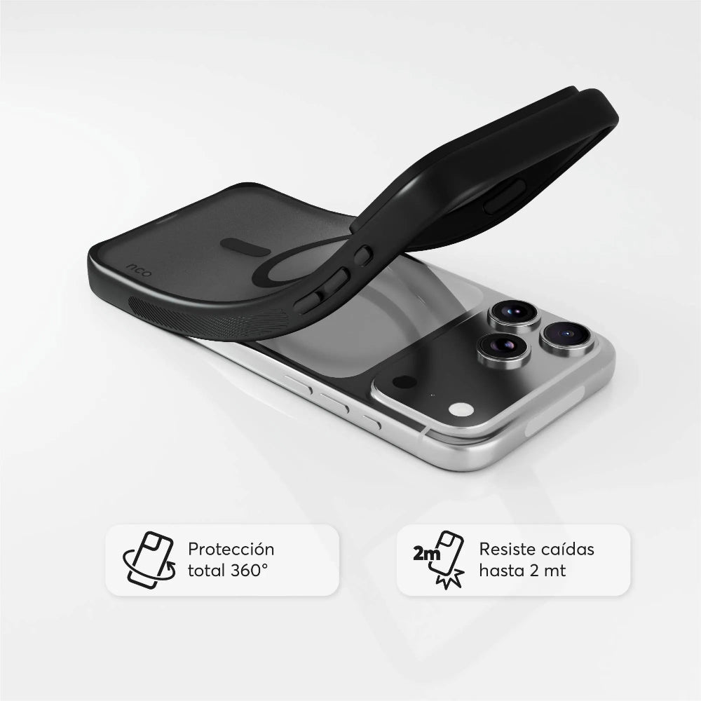 Case NCO SafeCase Lite con MagSafe para iPhone 17 Pro Max - Negro