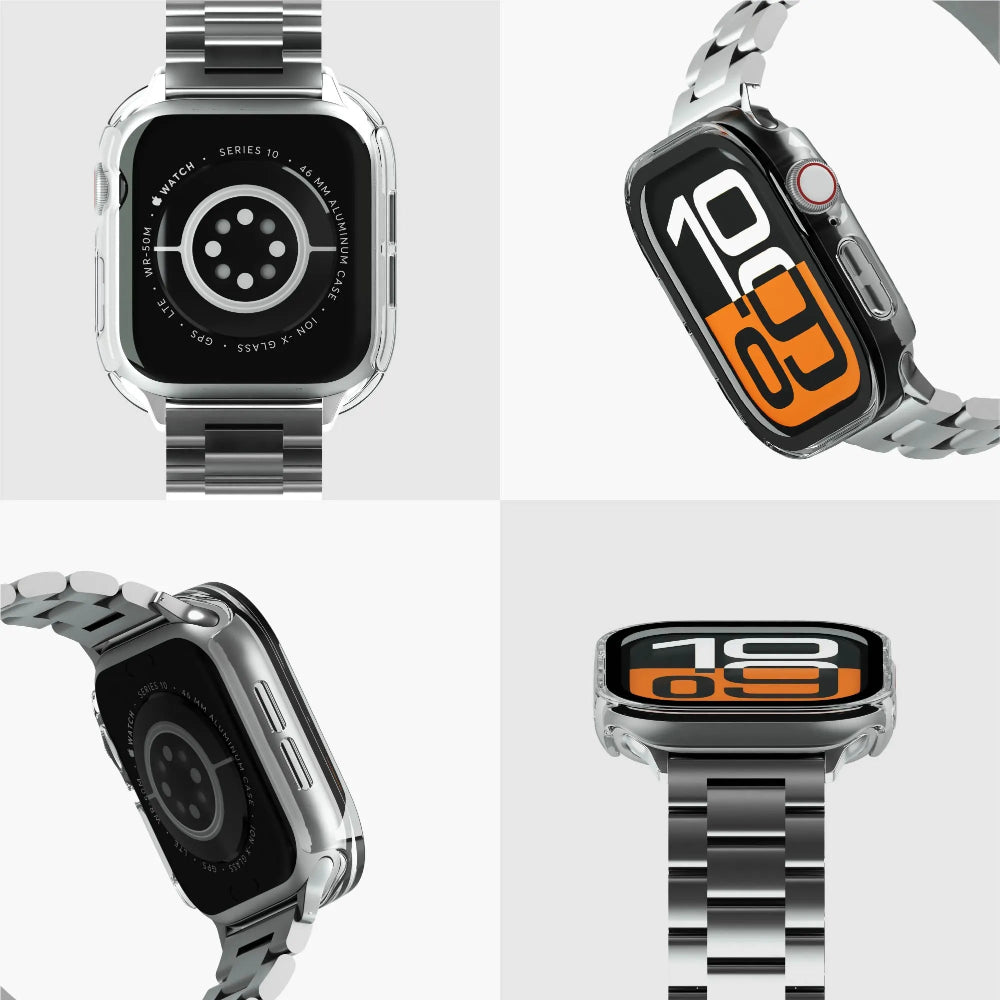 Case NCO ClearCase Crystal para Apple Watch Series 11 / 10 - 42mm - Transparente — vista 6 | iShop Colombia