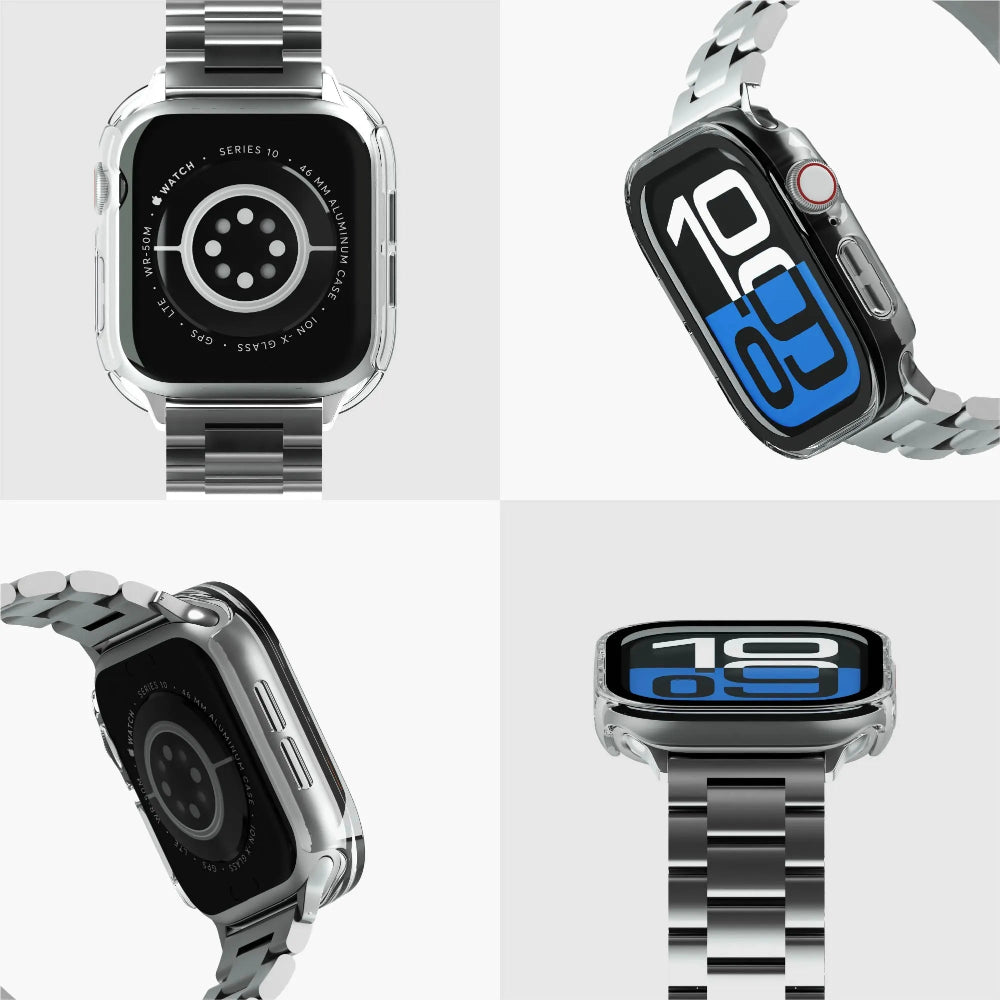 Case NCO ClearCase Crystal para Apple Watch Series 11 / 10 - 46mm - Transparente