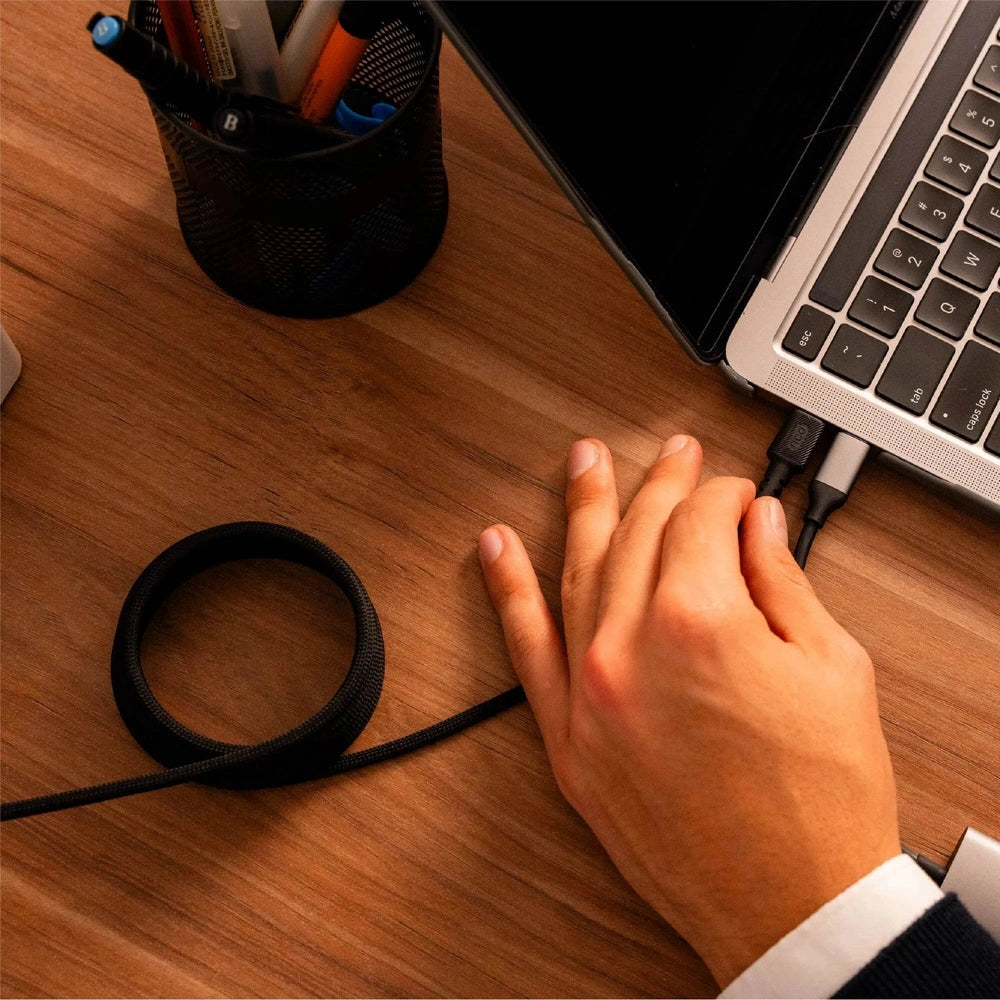 Cable Magnetico NCO PowerForce 2m USB-C a USB-C - Negro