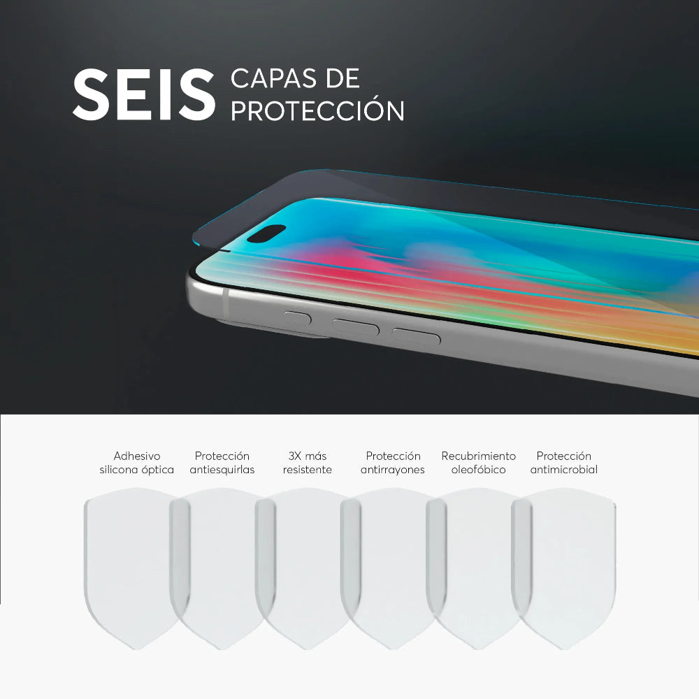 Protector_Pantalla_NCO_GlassGuard_ion+_iPhone_18_Pro_Transparente_Imagen_posicion_4_iShop_Colombia