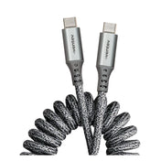 Cable Ventev Helix USB-C a USB-C conectores reforzados 91cm - Gris