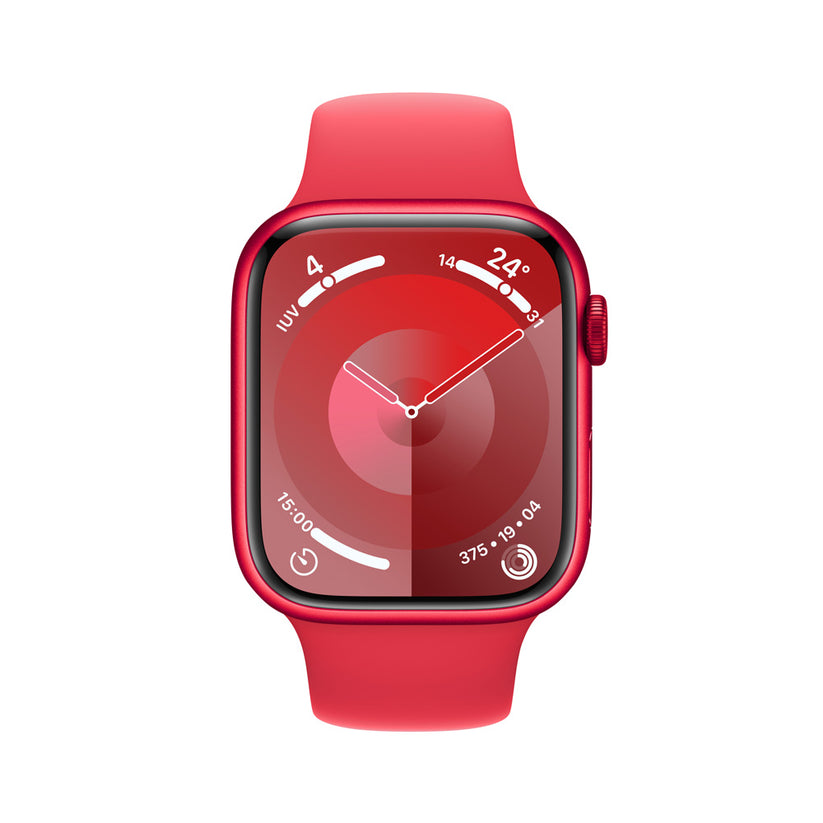 Watch_S9_GPS_45mm_PRODUCTRED_Aluminum_PRODUCTRED_Sport_Band_PDP_Image_Position-2__COES