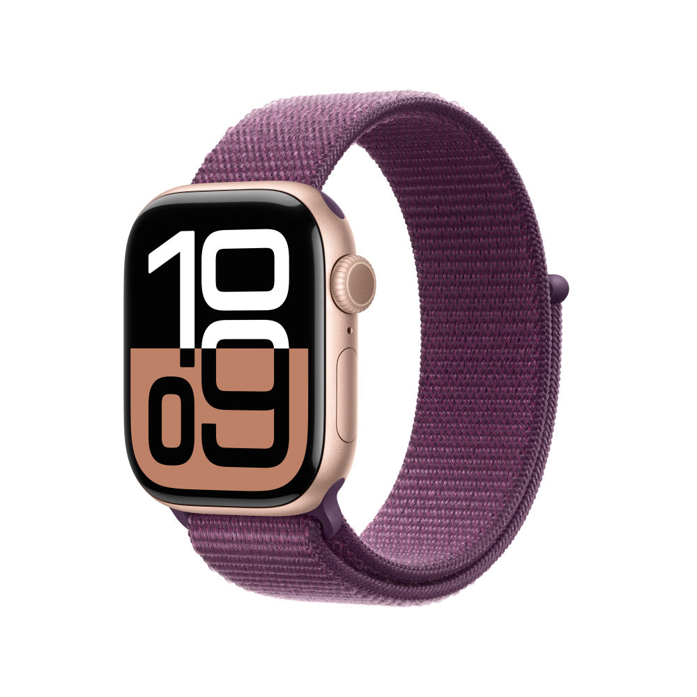 Apple_Watch_Series_10_42mm_LTE_Rose_Gold_Aluminum_Sport_Loop_Plum_PDP_Image_Position_1__COES