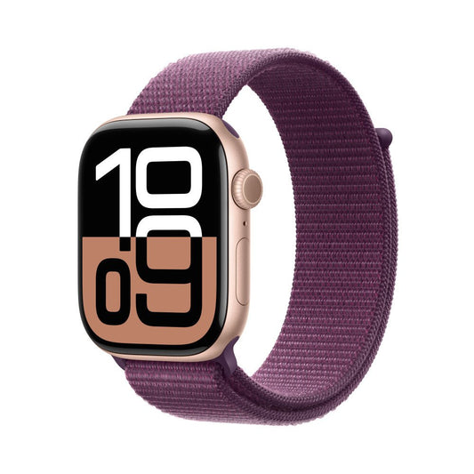 Apple_Watch_Series_10_46mm_LTE_Rose_Gold_Aluminum_Sport_Loop_Plum_PDP_Image_Position_1__COES