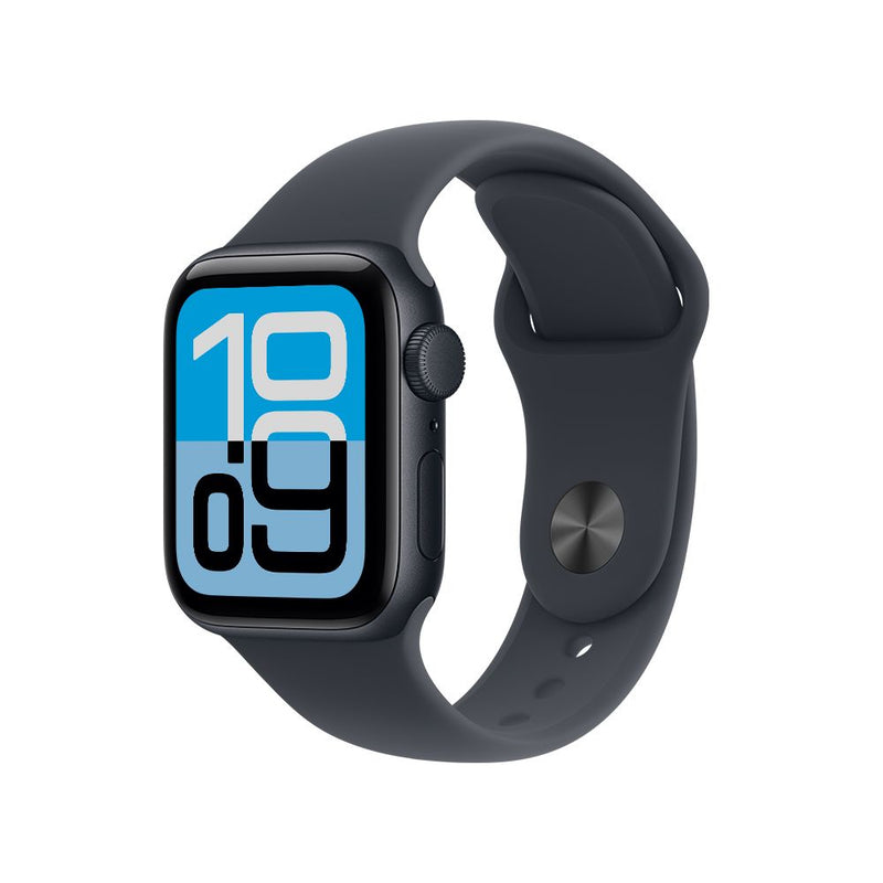 Apple Watch SE 3 GPS • Caja de aluminio color medianoche de 44 mm • Correa deportiva color medianoche - M/L