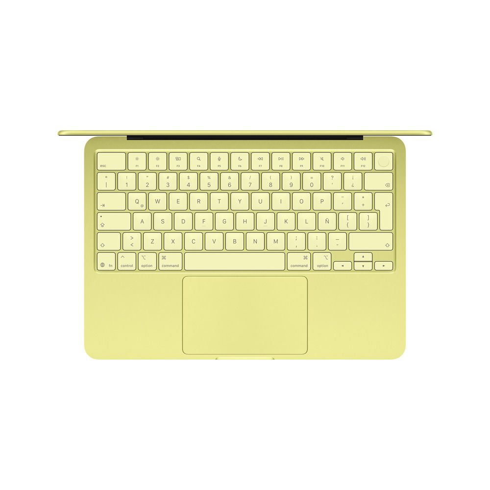 MacBook Neo de 13 pulgadas: Chip A18 Pro de Apple con CPU de 6 núcleos y GPU de 5 núcleos, Magic Keyboard con Touch ID, 512 GB SSD - Amarillo cítrico — vista 2 | iShop Colombia