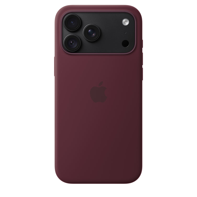 Funda_de_silicón_con_MagSafe_para_el_iPhone_18_Pro_Max_Color_borgoña_Imagen_posicion_4_iShop_Colombia