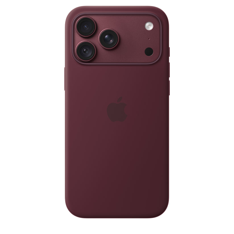 Funda_de_silicón_con_MagSafe_para_el_iPhone_18_Pro_Max_Color_borgoña_Imagen_posicion_1_iShop_Colombia