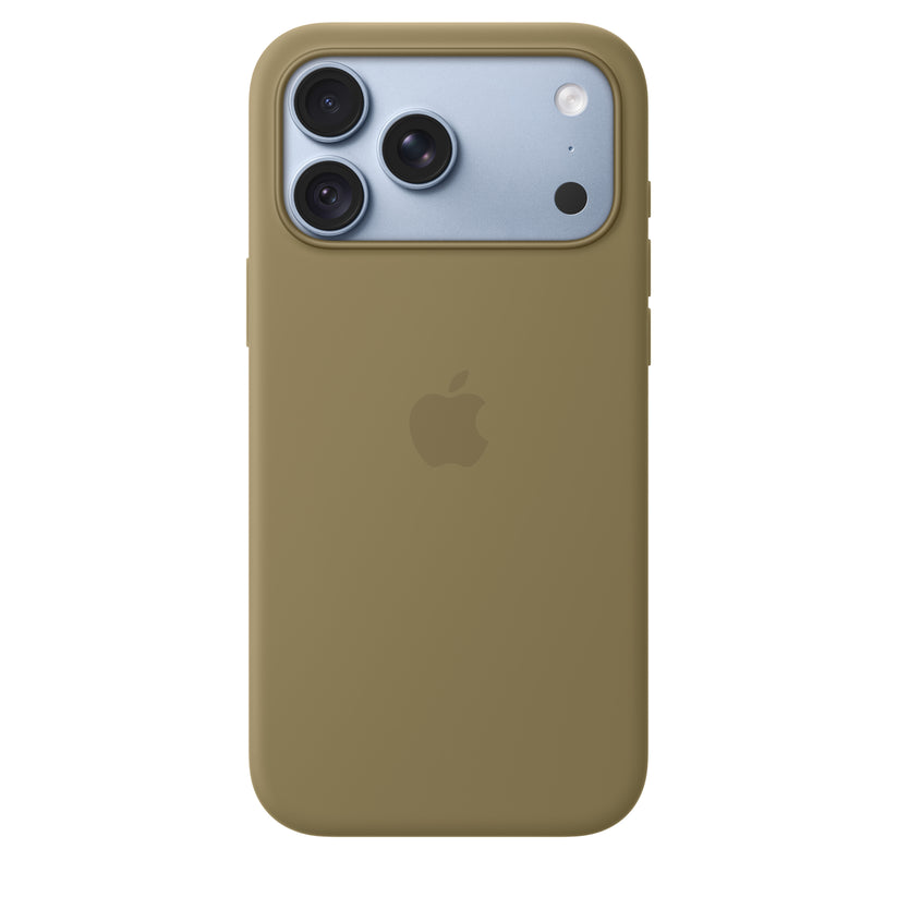 Funda_de_silicón_con_MagSafe_para_el_iPhone_18_Pro_Max_Color_oliva_Imagen_posicion_3_iShop_Colombia