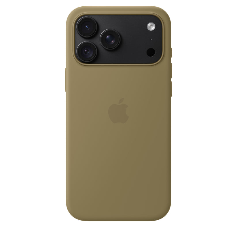 Funda_de_silicón_con_MagSafe_para_el_iPhone_18_Pro_Max_Color_oliva_Imagen_posicion_4_iShop_Colombia