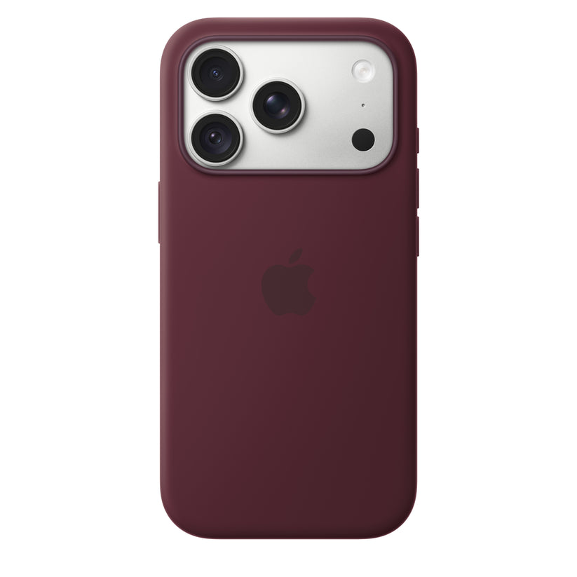 Funda_de_silicón_con_MagSafe_para_el_iPhone_18_Pro_Color_borgoña_Imagen_posicion_3_iShop_Colombia