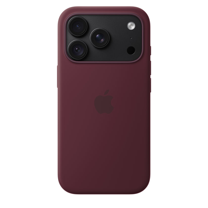 Funda_de_silicón_con_MagSafe_para_el_iPhone_18_Pro_Color_borgoña_Imagen_posicion_4_iShop_Colombia