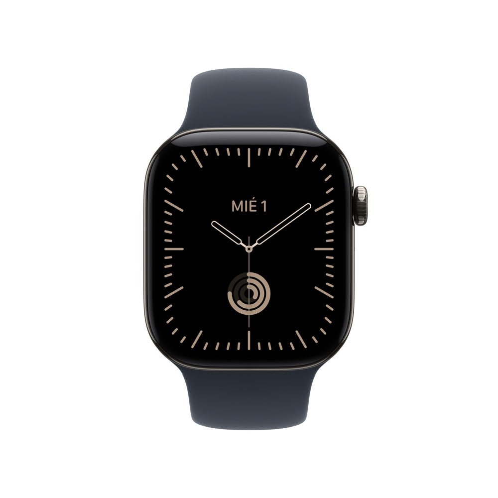 Apple_Watch_Series_12_GPS_Cellular_caja_de_titanio_natural_de_42_mm_correa_deportiva_azul_marino_S_M_Imagen_posicion_2_iShop_Colombia