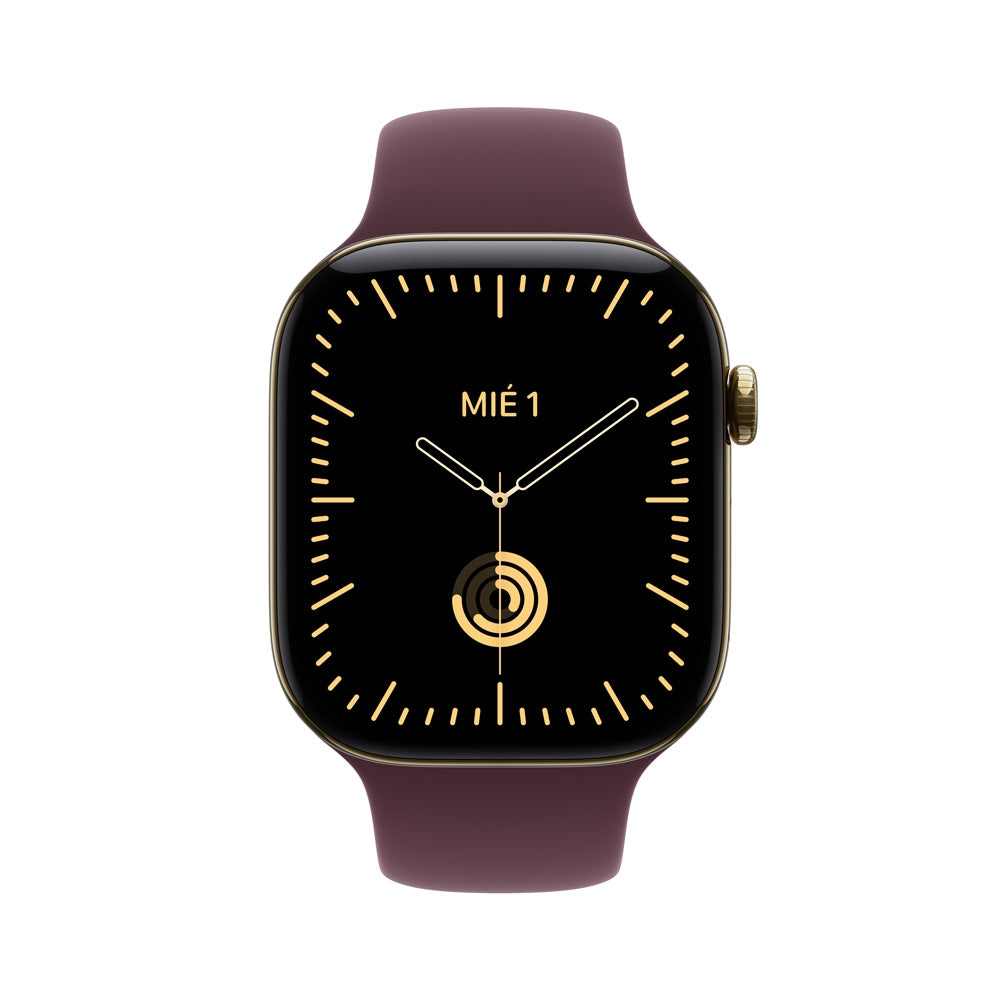Apple_Watch_Series_12_GPS_Cellular_caja_de_titanio_color_oro_radiante_de_46_mm_correa_deportiva_color_borgona_S_M_Imagen_posicion_2_iShop_Colombia