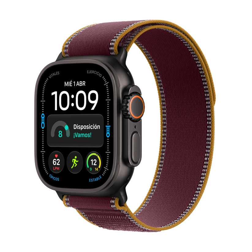 Apple_Watch_Ultra_4GPS_Cellular_caja_de_titanio_negro_de_49_mm_correa_Trail_color_borgona_M_L_Imagen_posicion_1_iShop_Colombia