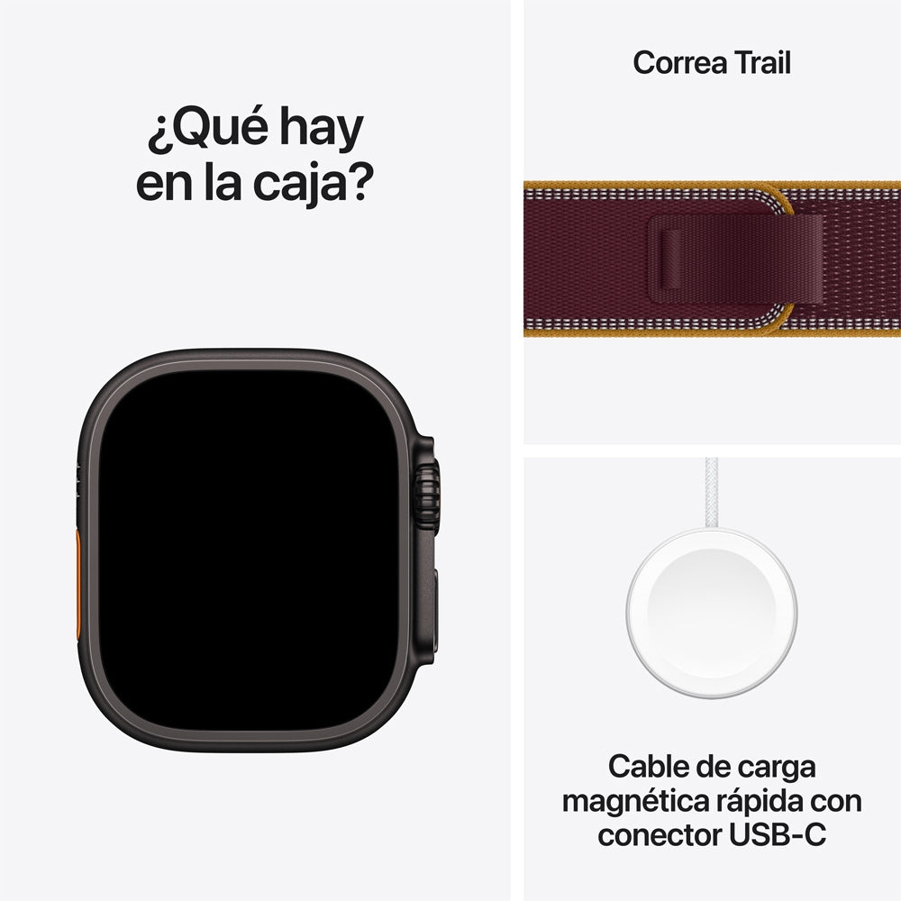 Apple_Watch_Ultra_4GPS_Cellular_caja_de_titanio_negro_de_49_mm_correa_Trail_color_borgona_S_M_Imagen_posicion_8_iShop_Colombia