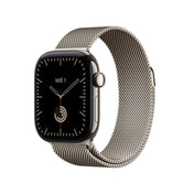 Apple_Watch_Series_12_GPS_Cellular_caja_de_titanio_natural_de_42_mm_correa_estilo_milanes_color_natural_Imagen_posicion_1_iShop_Colombia