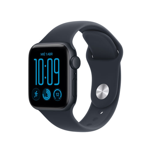 Apple_Watch_SE_3_GPS_Caja_de_aluminio_color_medianoche_de_40_mm_Correa_deportiva_azul_marino_M_L_Imagen_posicion_1_iShop_Colombia