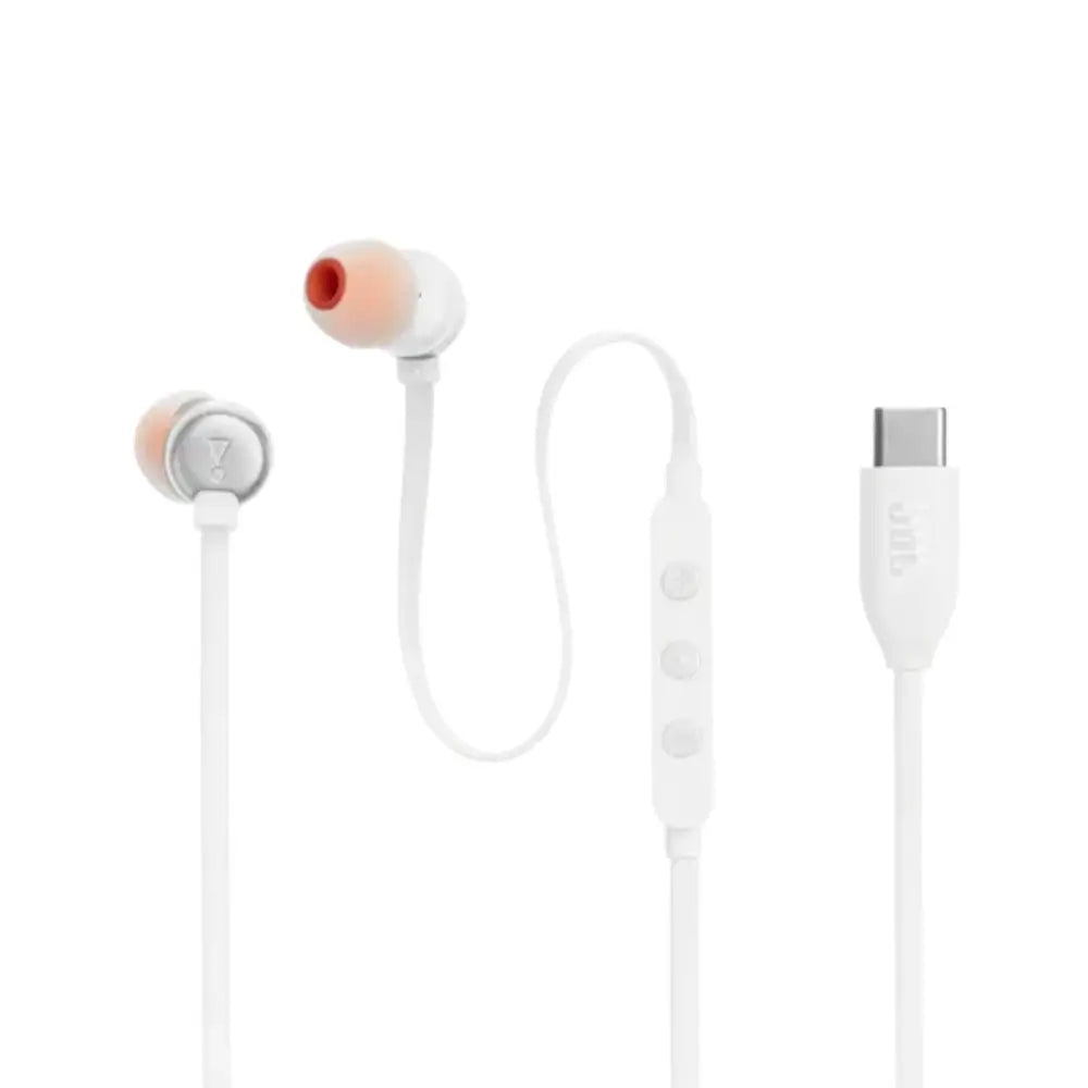 Audífonos JBL Tune 310C Cableado USB-C - Blanco