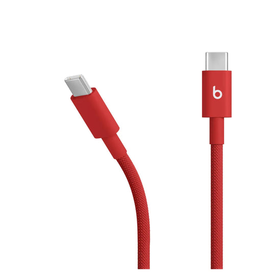 Cable_Beats_Trenzado_USB_C_a_Conector_USB_C_1_5m_Rojo_Fugaz_Imagen_posicion_2_iShop_Colombia