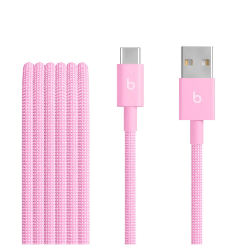 Cable_Beats_Trenzado_USB_A_USB_C_1_5m_Rosa_Intenso_Imagen_posicion_1_iShop_Colombia