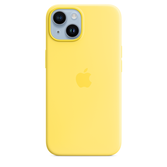 Funda de silicona con MagSafe para el iPhone 14 - Amarillo canario