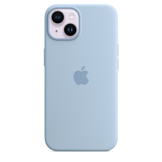 Funda de silicona con MagSafe para el iPhone 14 - Azul celeste