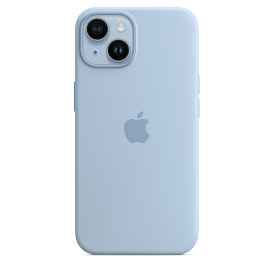 Funda de silicona con MagSafe para el iPhone 14 - Azul celeste