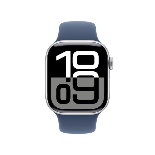 Apple_Watch_Series_10_GPS_Caja_de_aluminio_color_plata_de_42 mm_Correa_deportiva_azul_denim_S/M_Imagen_posicion_2_iShop_Colombia