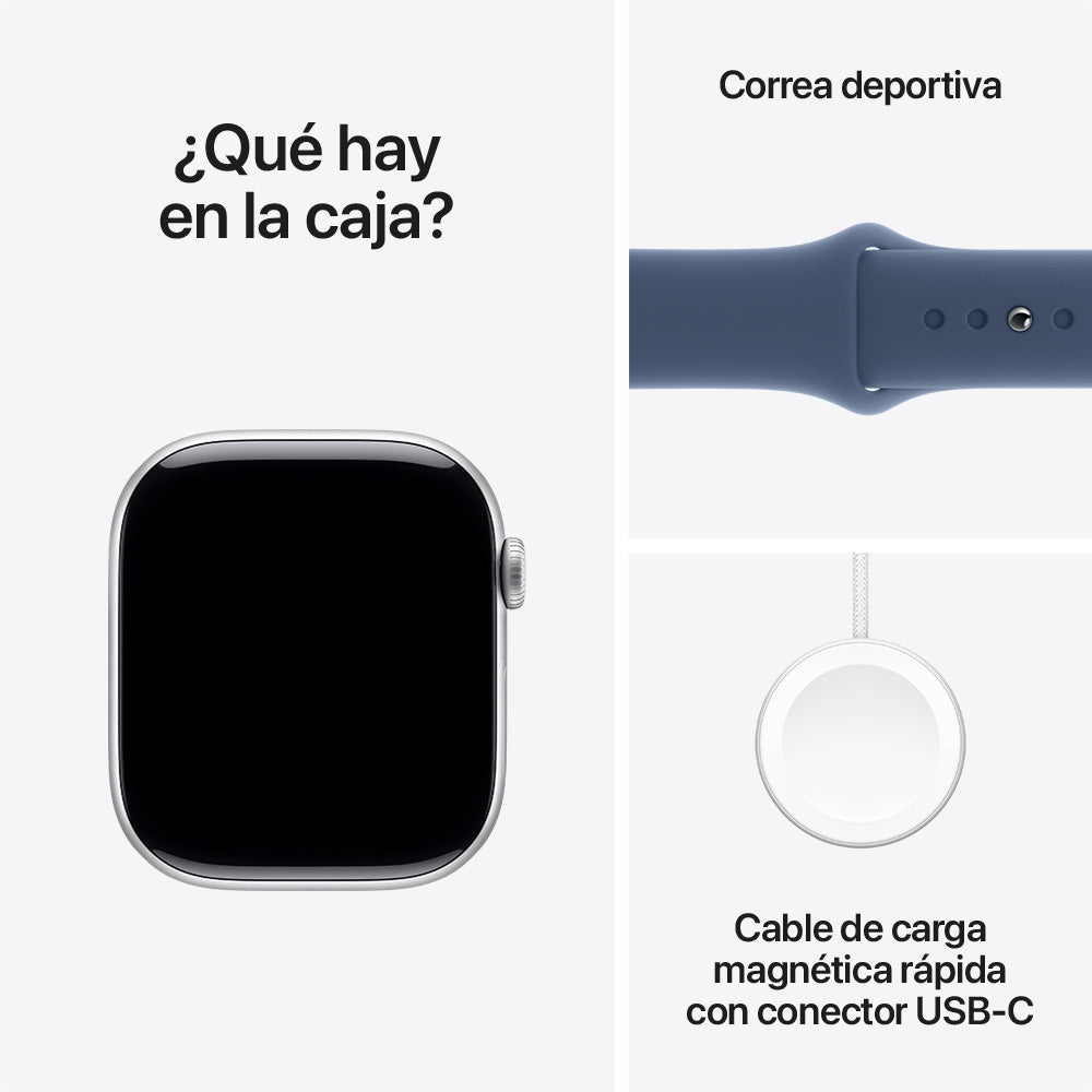 Apple_Watch_Series 10_GPS_Caja_de_aluminio_color_plata_de_46 mm_Correa_deportiva_azul_denim_M/L_Imagen_posicion_9_iShop_Colombia