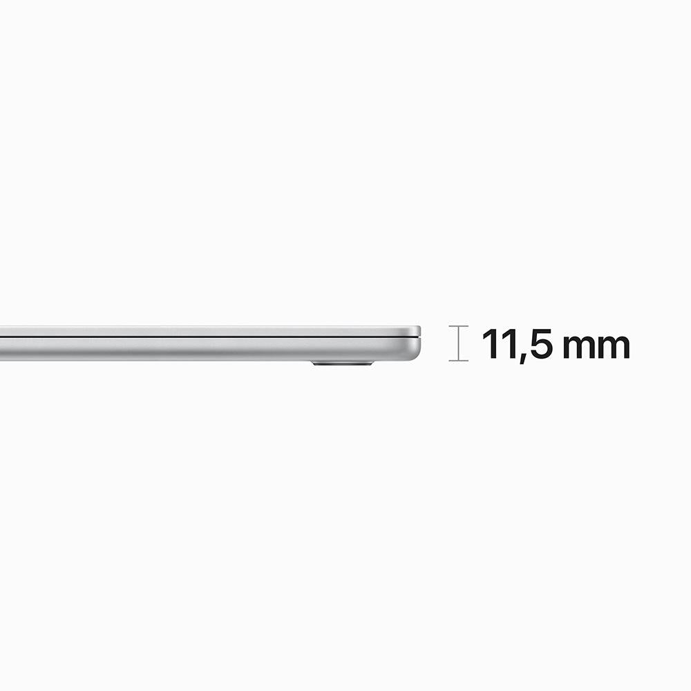 MacBook Air de 15 pulgadas: Chip M2 de Apple con CPU de ocho núcleos y GPU de diez núcleos, 256 GB SSD - Plata