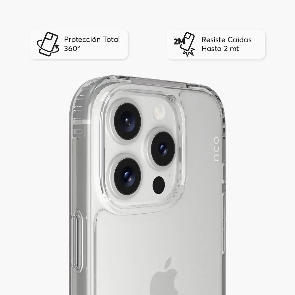 Case NCO SafeCase Clear para iPhone 16 Pro - Transparente