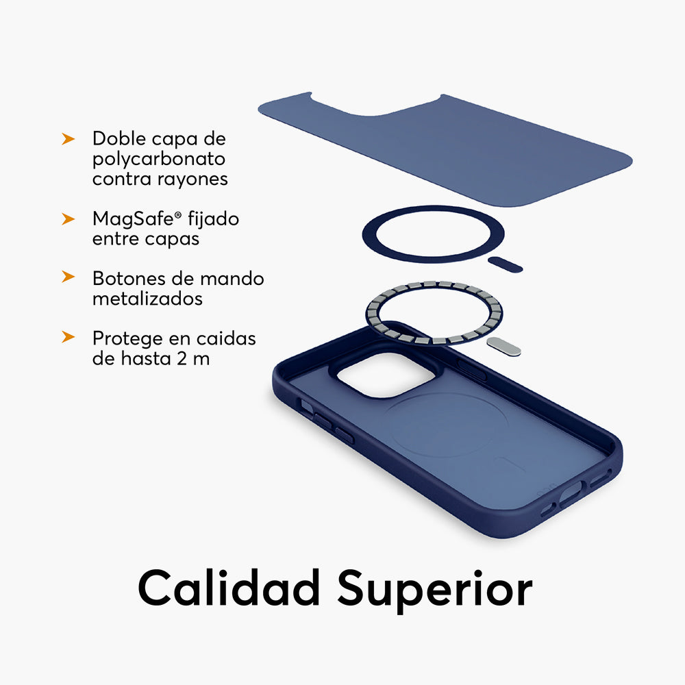 Case NCO SafeCase Lite con MagSafe para iPhone 14/13 - Azul