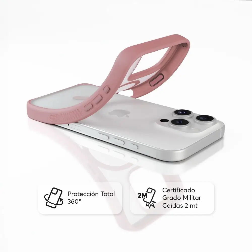 Case NCO SafeCase Lite Compatible con MagSafe para iPhone 16 Pro - Rosa