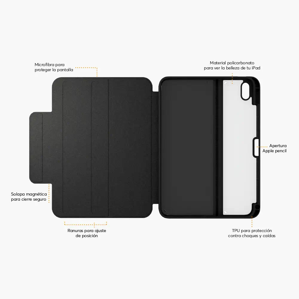 Case SafeCase Click NCO para iPad Air 11 M2 - Negro